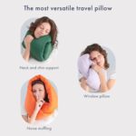 Huzi Infinity Pillow - Home Travel Soft Neck Scarf Support Sleep (Grey) - Image 5