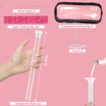 39 Pcs Secret Tampon Flasks Set for Women Includes 12 Reusable Plastic Flasks for Girls, 24 Self Adhesive Wrappers, 1 funnel,1 Clear Box, Flasks for Cruise Event, Concert, Outdoor Sports - Image 6