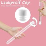 39 Pcs Secret Tampon Flasks Set for Women Includes 12 Reusable Plastic Flasks for Girls, 24 Self Adhesive Wrappers, 1 funnel,1 Clear Box, Flasks for Cruise Event, Concert, Outdoor Sports - Image 8