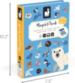 Janod - Magnéti'Book Polar Animals - Magnetic Educational Game 30 Magnets + 10 Models - Children's Toy Made of Cardboard - Develops Fine Motor Skills and Imagination - Suitable for Ages 3 and Above - Image 4
