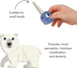 Janod - Magnéti'Book Polar Animals - Magnetic Educational Game 30 Magnets + 10 Models - Children's Toy Made of Cardboard - Develops Fine Motor Skills and Imagination - Suitable for Ages 3 and Above - Image 5