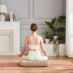 Meditation Cushion Bolster Pillow for Restorative Yoga – Supportive Cushion for Meditation, Pilates, and Relaxation – Filled with Buckwheat Hulls - Removable Cover - Image 3