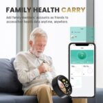 Smart Ring For Women Men, Health Tracker with Heart Rate/Blood Oxygen/Blood Pressure/Sleep Monitoring/Step Counting, IP68 Waterproof Fitness ring, No App Fees for iPhone & Android (Rose Gold, 7#） - Image 5