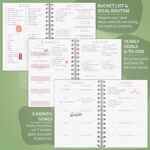 PLANBERRY Weekly Planner – Undated Life Organizer & Budget Planner – Time Management, Goal Setting, To-Do List, Work-Life Balance & Habit Tracker – 6.1″ x 8.1″ (Natural Green) - Image 7