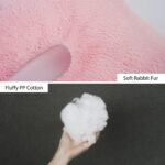 Pink Soft Cotton Travel Neck Pillow -Ergonomic Support for Child and Adult Car Seats, Cozy Compact Pillow for Long-Distance Travel Essentials - Image 3