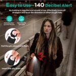 140dB Personal Safety Alarm for Women, 12 Pack Safe Alarm Protection Keychain with Strobe Light & Low Battery Notice, Security Siren Self Defense for Kids Seniors College Girls, Multicolor - Image 3