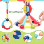 COUOMOXA Magnetic Building Blocks for Kids: Magnetic Stick Montessori Game for 3 4 5 Years Old Toddlers - STEM Starter Toy for Kids Age 3-5 Preschool - Birthday Gift for Boys Girls - Image 5