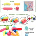 COUOMOXA Magnetic Building Blocks for Kids: Magnetic Stick Montessori Game for 3 4 5 Years Old Toddlers - STEM Starter Toy for Kids Age 3-5 Preschool - Birthday Gift for Boys Girls - Image 6