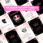 Badass Affirmation Cards (Double-Sided) - 118 Daily Motivational and Inspirational Affirmations for Women, Gifts for Women Best Friend Sister Coworker Positive Cards Daily Encouragement - Image 4