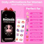 Badass Affirmation Cards (Double-Sided) - 118 Daily Motivational and Inspirational Affirmations for Women, Gifts for Women Best Friend Sister Coworker Positive Cards Daily Encouragement - Image 5