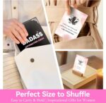 Badass Affirmation Cards (Double-Sided) - 118 Daily Motivational and Inspirational Affirmations for Women, Gifts for Women Best Friend Sister Coworker Positive Cards Daily Encouragement - Image 6