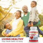 Premium Blood Pressure Support Supplements with Hawthorn, Hibiscus, Olive Leaf, Green Tea, Garlic, & Organic Herbs. for a Healthy Lifestyle-90 Capsules - Image 4