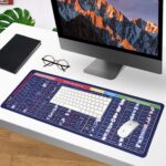 CAD Shortcuts XL Mouse Pad (31.5”×11.8”) – Extended Large Desk Mat with 60+ AutoCAD Commands, Stitched Edges, Non-Slip Base – Productivity Tool for Engineers, Architects, Students & Gamers - Image 7