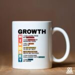 Growth Mindset Definition Mug Inspirational Gifts for Women Men Motivational Gifts For Son Daughter Coworkers Employees Students Novelty Drinkware Ceramic Mug 11 oz White - Image 6