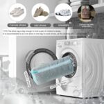 Shoe Washing Machine Bag, Laundry Shoe Bag for Washer and Dryer, Reusable Zipper Plush Sneaker Washing Machine Bag for Shoes, Gym,Tennis Shoes, Sports Delicate Gray 2pc - Image 3