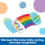 Learning Resources Rainbow Sorting Set, fine Motor, Sorting, Patterning & Addition Skills, Toddler Educational Toys, Sensory Tray - Image 5