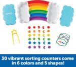 Learning Resources Rainbow Sorting Set, fine Motor, Sorting, Patterning & Addition Skills, Toddler Educational Toys, Sensory Tray - Image 6