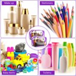 Weewooday 12 Pieces Clear Makeup Bags Cosmetic Storage Bags PVC Zipper Pouches Travel Waterproof Makeup Plastic Case for Women Organizing Toiletries Traveling Bathroom(Medium,Purple) - Image 4