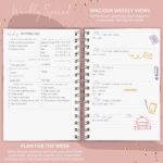 PLANBERRY Weekly Planner Premium – Undated Life Organizer & Budget Planner – Time Management, Goal Setting, To-Do List, Work-Life Balance & Habit Tracker – 6.9″ x 8.5″ (Rose Gold) - Image 5