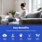 NutraChamps Calm Gummies, Stress Gummies Supplement with Ashwagandha, L-Theanine, GABA, Vitamin B6 & Lemon Balm, Supports Mood, Focus & Stress Relief, Natural Berry, 90 Gummies - Image 3