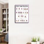 Chair Yoga Practice Poster for Seniors Yoga Room Poster Canvas Painting Posters and Prints Wall Art Pictures for Living Room Bedroom Decor (12×18inch No Framed) - Image 3