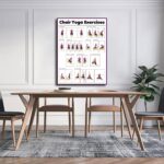 Chair Yoga Practice Poster for Seniors Yoga Room Poster Canvas Painting Posters and Prints Wall Art Pictures for Living Room Bedroom Decor (12×18inch No Framed) - Image 4