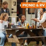 Grill Caddy with Plate Holder and Paper Towel Holder, Picnic BBQ Condiment Utensil Organizer Caddy for Outdoor Cooking, Camping Essential, Camper Must Haves, Grilling Gifts for Men - Image 8