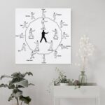 24 Forms of Chinese Martial Art Tai Chi Poster 4 Living Room Printing Oil Painting Interior Decoration Poster 12x12inch(30x30cm) Unframe-style - Image 6