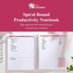 Erin Condren 8.5" X 11" Spiral Bound Productivity Notebook, Layers Neutral, Functional 160 Lined Page and 80Lb Thick Paper Spiral Notebook, Stickers Included - Image 3