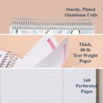 Erin Condren 8.5" X 11" Spiral Bound Productivity Notebook, Layers Neutral, Functional 160 Lined Page and 80Lb Thick Paper Spiral Notebook, Stickers Included - Image 4