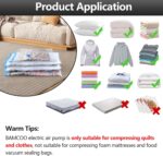 Electric Pump for Vacuum Storage Bags Travel Vacuum Pump for Various Vacuum Seal Bags Portable Vacpack Air Pump for Compression Clothing Blanket Luggage Black (Storage Bag Not Included) - Image 7