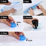 Electric Pump for Vacuum Storage Bags Travel Vacuum Pump for Various Vacuum Seal Bags Portable Vacpack Air Pump for Compression Clothing Blanket Luggage Black (Storage Bag Not Included) - Image 8