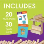 MindWare KEVA Brainbuilders - 3D brain building STEM challenges for boys & girls - Try to build the image - Practice spatial thinking - 20 planks & 30 puzzles - Image 4