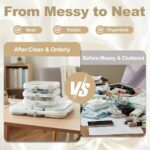 Clear Hard Shell Zipper Pouches, Clear Zipper Bags, Hard Case Pouches for Purse & Diaper Bag Organizer,and Travel Essentials (XL+3M) - Image 3