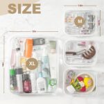Clear Hard Shell Zipper Pouches, Clear Zipper Bags, Hard Case Pouches for Purse & Diaper Bag Organizer,and Travel Essentials (XL+3M) - Image 7