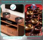 Sound Frequency Machine,Meditation Generator Instrument,Tone Device Tools - Solfeggio Frequencies Bath for Yoga, Mindfulness, Vibration System of Chakra Balancing, 5 Tones, 3 Timers - Image 3