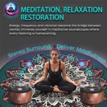 Sound Frequency Machine,Meditation Generator Instrument,Tone Device Tools - Solfeggio Frequencies Bath for Yoga, Mindfulness, Vibration System of Chakra Balancing, 5 Tones, 3 Timers - Image 5