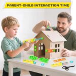 Cardboard Cutter Tools for Kids, Cardboard Construction Kit for Age 5 6 7 8+, Creative STEM Educational Toys for Family, Team Activities, Classroom Learning, Birthday for Boy Girl - Image 5