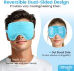 NEWGO Cooling Eye Mask for Puffy Eyes, Cold Eye Mask Eye Ice Pack for After Eyes Surgery, Tension Stress Relief, Itchy Eyes, Headaches, Dark Circles - Blue - Image 4