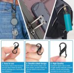 Phinus Lock Combo, Total 21PCS Clips Anti-Theft, Locks Anti-Theft for Luggage, Clothing, Backpacks, Boots, Purses, Travel Outdoor Sports(Black, Silver, Gold) - Image 5