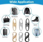 Phinus Lock Combo, Total 21PCS Clips Anti-Theft, Locks Anti-Theft for Luggage, Clothing, Backpacks, Boots, Purses, Travel Outdoor Sports(Black, Silver, Gold) - Image 7