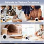 GuDoQi Rotating Pomodoro Timer 1 5 10 30 60 Min Preset, Hexagon ADHD Flip ProductivityTimer Tool Pause, Vibration, Mute, Adjustable Sound Alert for Work, Study, Back to School, Kitchen, White - Image 8