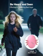 Personal Safety Alarm for Women, 140dB Travel Safe Waterproof Self Defense Keychain, Personal Alarm Loud Siren Safety Keychain for Girls Kids Elderly - 2 Pack - Image 3