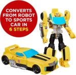 Transformers Toys Heroic Bumblebee Action Figure - Timeless Large-Scale Figure, Changes into Yellow Toy Car, 11" (Amazon Exclusive) - Image 3