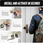 Guard Dog Security Blocklock Portable Door Lock, Hotel Door Locks for Travelers Security, Tough, Durable, Apartment Door Security, Home Security, Travel Essentials, Easy to Use - Image 4