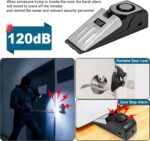 Upgraded Portable Door Lock & Door Stop Alarm, TOWODE Dual Protection Security Door Kit, Portable Door Lock for Travel Essential, for Traveling Hotel Home Apartment College House - Image 3