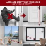 AceMining Upgraded Door Security Bar & Sliding Patio Bar, Heavy Duty Stoppers Adjustable Jammer for Home, Apartment, Travel (1 Pack,White) - Image 7