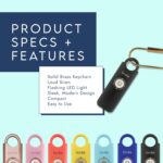 She’s Birdie–The Original Personal Safety Alarm for Women by Women–Loud Siren, Strobe Light and Key Chain in a Variety of Colors (Charcoal) - Image 4