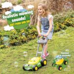 John Deere Bubble Lawn Mower for Toddlers, Bubble Blowing Machines, Indoor and Outdoor Gardening Toy, Birthday, Party Favor for Preschool Girls and Boys, No Batteries Required, 2+ - Image 3