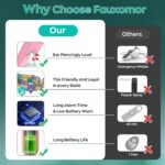 140dB Personal Safety Alarm for Women, 3 Pack Safe Alarm Protection Keychain with Strobe Light & Low Battery Notice, Security Siren Self Defense for Seniors College Girls, Pink+Blue+Black - Image 5